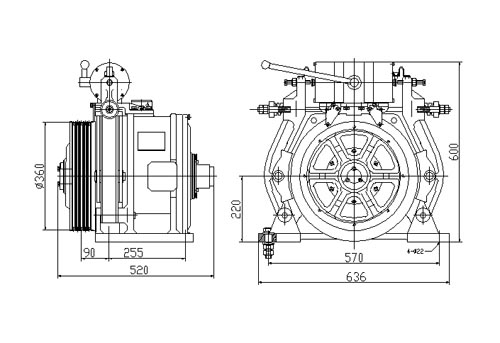 Rare-Earth-Permanent-Magnet motors(REPM MOTORS),YTW2-220GD