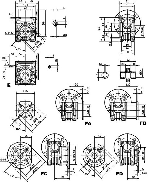 worm reducer, worm gear reducer