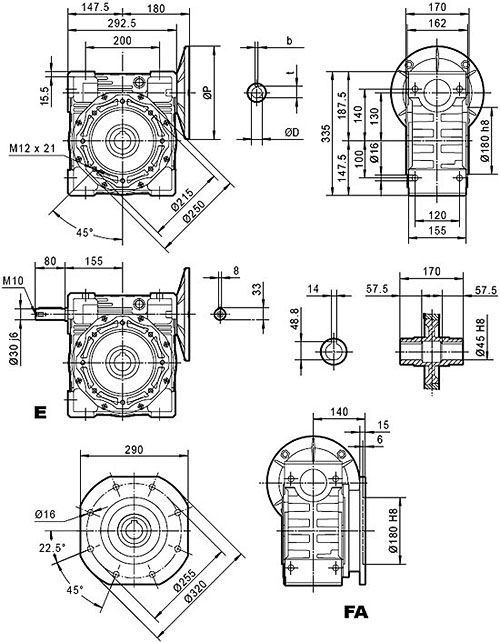 worm gears, gear reducer motors